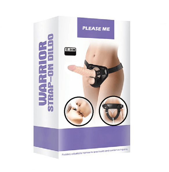 PLEASE ME Warrior Strap On Dildo (L:16cm - D:3.6cm)